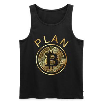 In Crypto I Trust Geschenkidee für Hodler Miner - Männer Premium Bio Tank Top - Schwarz - Vorne - Michal (187cm)