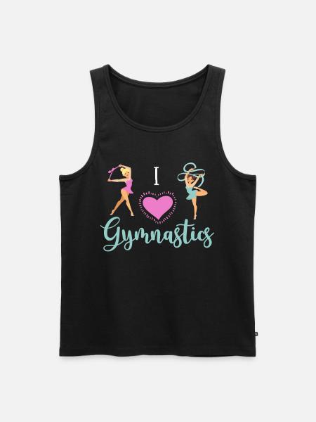 Rhythmic gymnastics gift athlete - Men's Premium Organic Tank Top - black