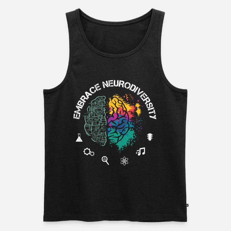 Embrance Neurodiversity ADHD Autismus ASD - Männer Premium Bio Tank Top - Schwarz