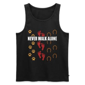 Equine Horse Riding Pony Equestrian Equestrian Gift - Men's Premium Organic Tank Top - black - Front - AI Model Male 178 light (178cm)