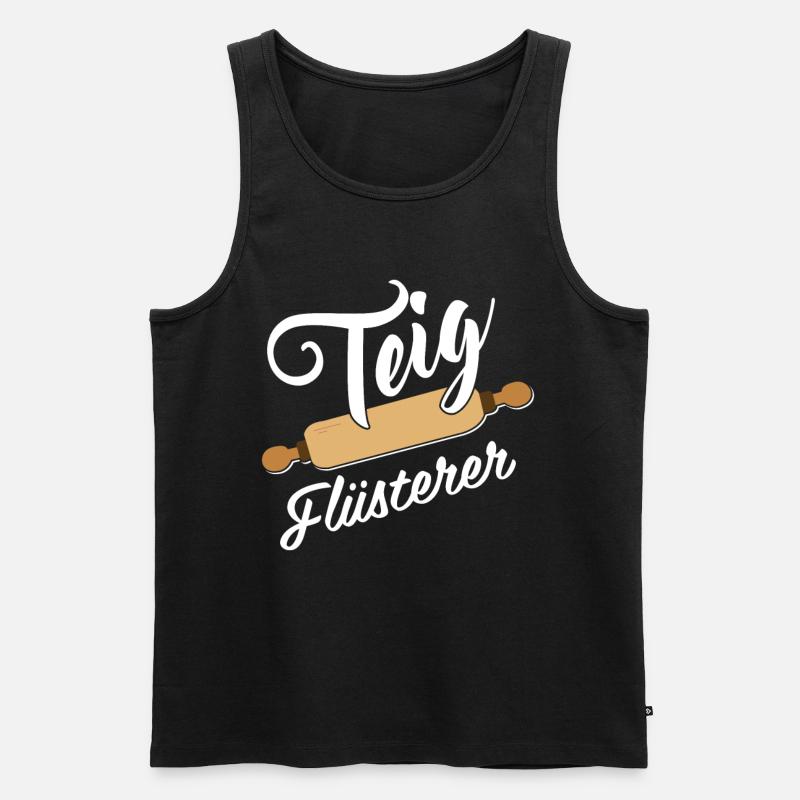 Bäcker - Teig Flüsterer - Männer Premium Bio Tank Top - Schwarz