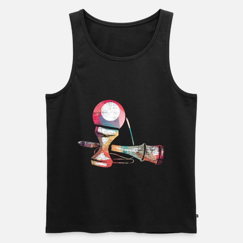 Kendama - Männer Premium Bio Tank Top - Schwarz