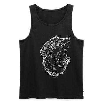 Strokes Groundhog - Men's Premium Organic Tank Top - black - Front - AI Model Male 178 light (178cm)