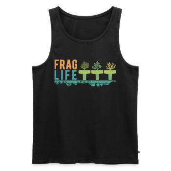 Ask Life Coral Aquarium & Aquarist, Saltwater - Men's Premium Organic Tank Top - black - Front - AI Model Male 178 light (178cm)