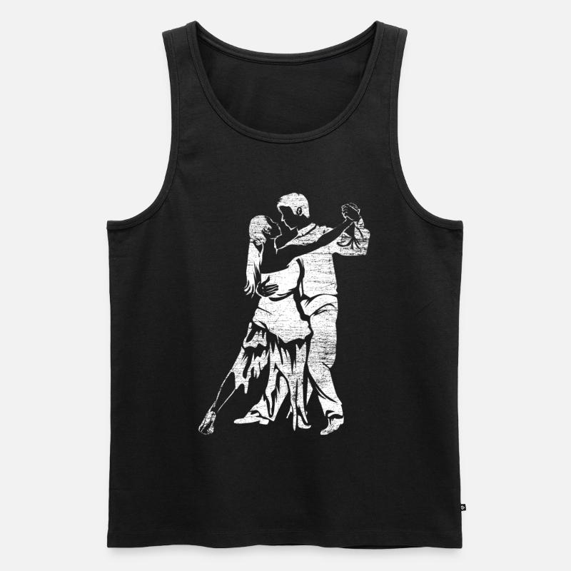Tango-Tanz - Männer Premium Bio Tank Top - Schwarz