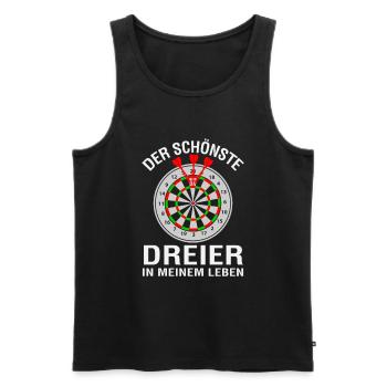 Dart Darts Bullseye Dartspieler Dartboard Geschenk - Männer Premium Bio Tank Top - Schwarz - Vorne - Michal (187cm)