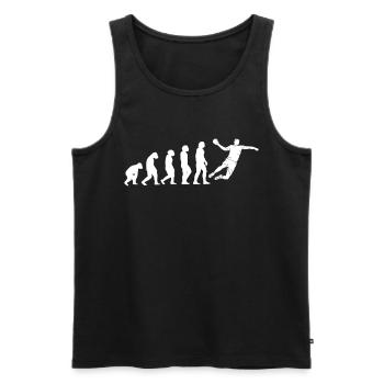 Handball évolution joueurs de handball joueurs de handball - Débardeur bio Premium Homme - noir - Devant - Michal (187cm)