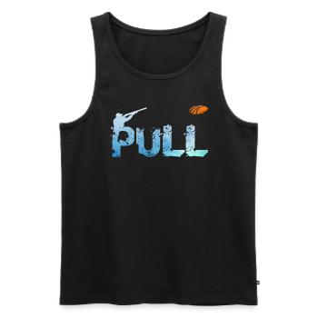Tontaubenschießen game gamer Tontauben - Männer Premium Bio Tank Top - Schwarz - Vorne - AI Model Male 178 light (178cm)