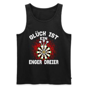Dart Darts Bullseye Dartspieler Dartboard Geschenk - Männer Premium Bio Tank Top - Schwarz - Vorne - Michal (187cm)