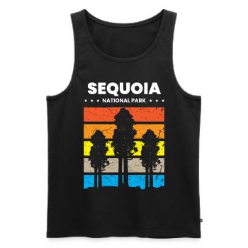 Sequoia National Park in California, hiking - Men's Premium Organic Tank Top - black - Front - Michal (187cm)