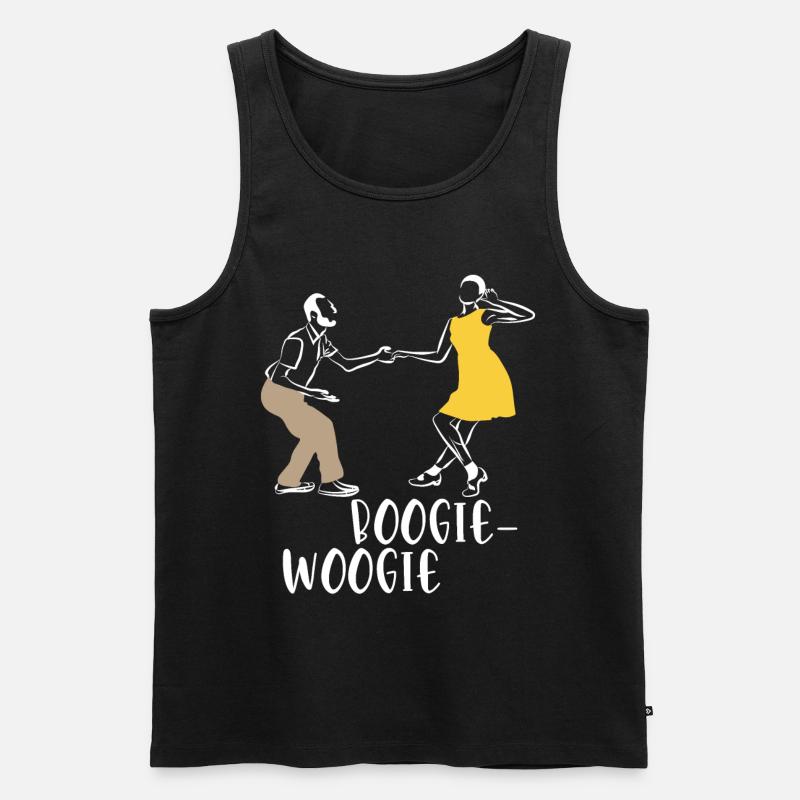 Boogie woogie - Men's Premium Organic Tank Top - black