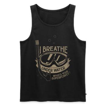 Scuba Diving diver gift diving water sport - Men's Premium Organic Tank Top - black - Front - Michal (187cm)