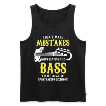 Bass player bass player bass guitar gift idea - Men's Premium Organic Tank Top - black - Front - Michal (187cm)