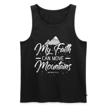 Bibelverse, Psalm, Bibelstunde, Kirchensonntag - Männer Premium Bio Tank Top - Schwarz - Vorne - Michal (187cm)