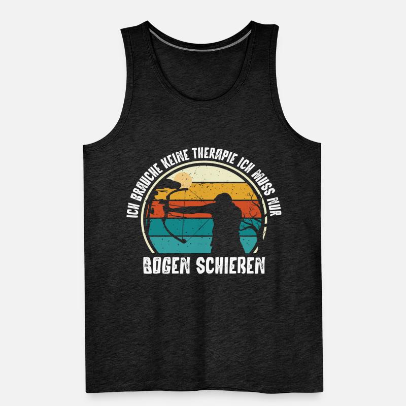 Bogenschießen, Archery, Langbogen, Compound Männer Premium Bio Tank Top