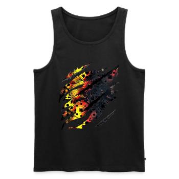 Steampunk, Gothic, Punk - Men's Premium Organic Tank Top - black - Front - AI Model Male 178 light (178cm)