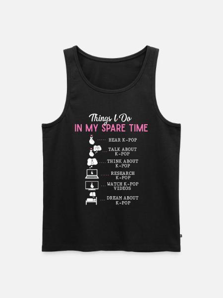 KPOP-Freizeit - Männer Premium Bio Tank Top - Schwarz