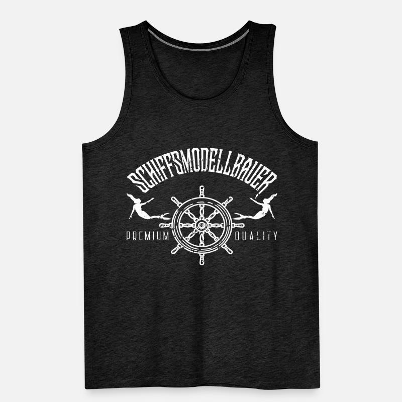 Schiff Schiffsmodellbau Schiffsmodellbauer Männer Premium Bio Tank Top