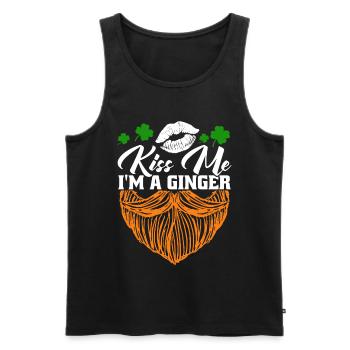 Beard Hipster Full Beard Beard Beard Care Gift - Men's Premium Organic Tank Top - black - Front - Michal (187cm)