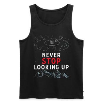 Astronaut astrophysics astrophysicist gift - Men's Premium Organic Tank Top - black - Front - AI Model Male 178 light (178cm)