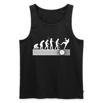Handball game Handball player Handball player - Men's Premium Organic Tank Top - black - Front - Michal (187cm)