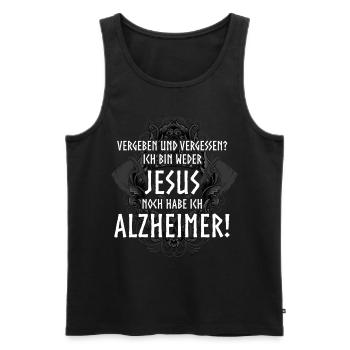Wikinger Nordische Mythologie, Odin - Männer Premium Bio Tank Top - Schwarz - Vorne - Michal (187cm)