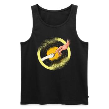 Dog Dog Owner Cats or Dog Lovers Dogs - Men's Premium Organic Tank Top - black - Front - Michal (187cm)