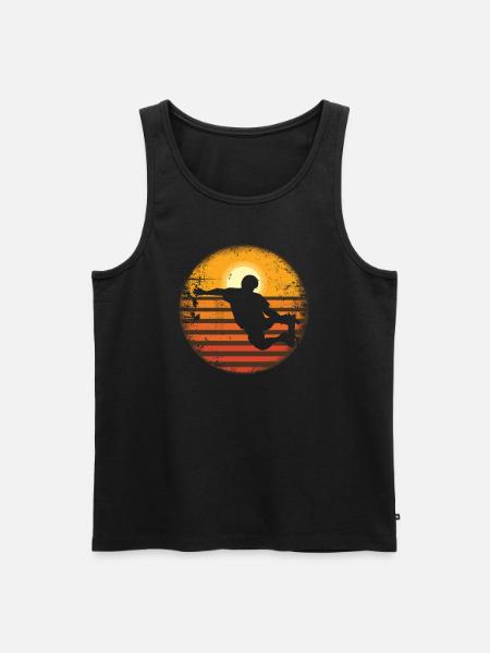 Skateboard Skateboard Ramp Skateboarder Vintage - Men's Premium Organic Tank Top - black
