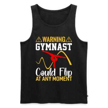 Gymnastik Sport Turnen Bodenturnen Turner Geschenk - Männer Premium Bio Tank Top - Schwarz - Vorne - AI Model Male 178 light (178cm)