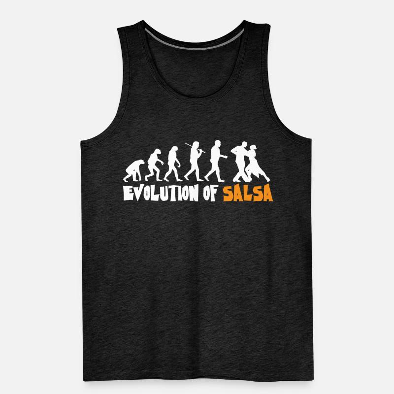 Evolution Salsa, Salsa dancer Men's Premium Organic Tank Top