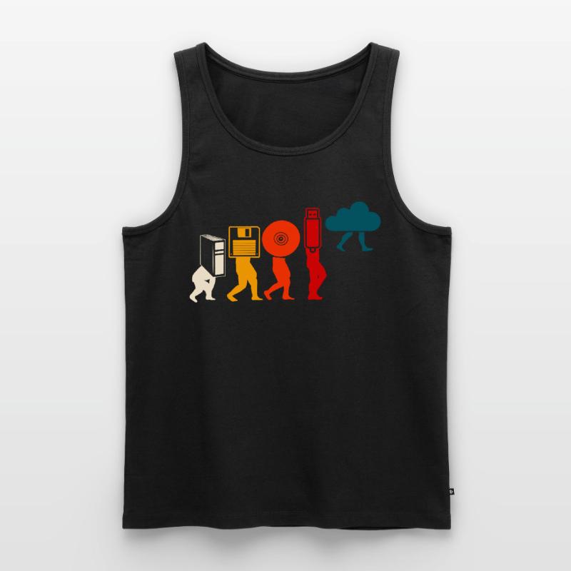 Cloud Programmer Evolution. Männer Premium Bio Tank Top