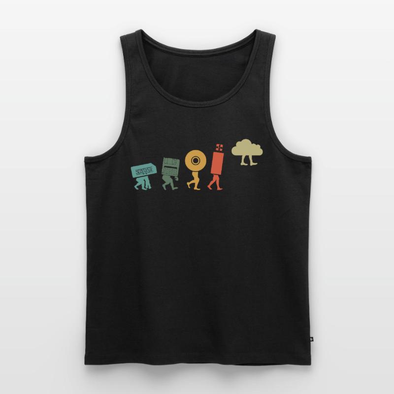 Cloud Computing, Programmer Nerd Men's Premium Organic Tank Top