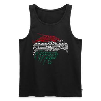 Mexikanischer Eagle Aztec-Stil, - Männer Premium Bio Tank Top - Schwarz - Vorne - Michal (187cm)