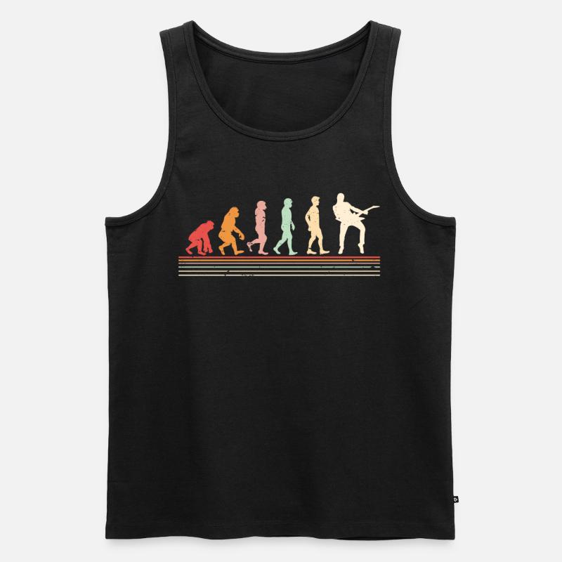 Guitariste Evolution, guitariste - Débardeur bio Premium Homme - noir