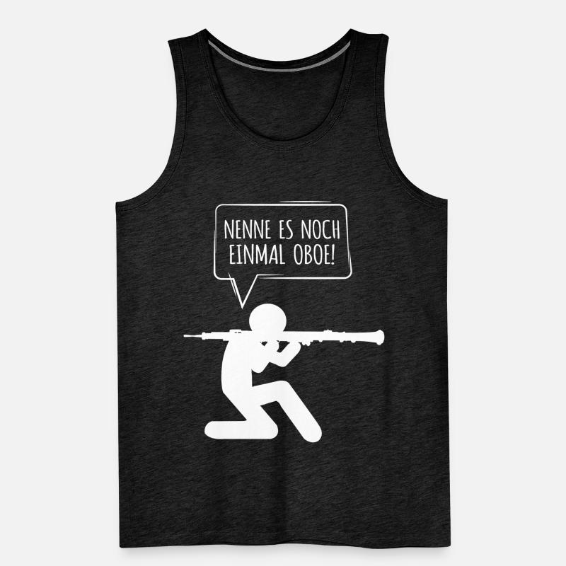 Oboe Nenne es Oboe nur noch einmal Männer Premium Bio Tank Top
