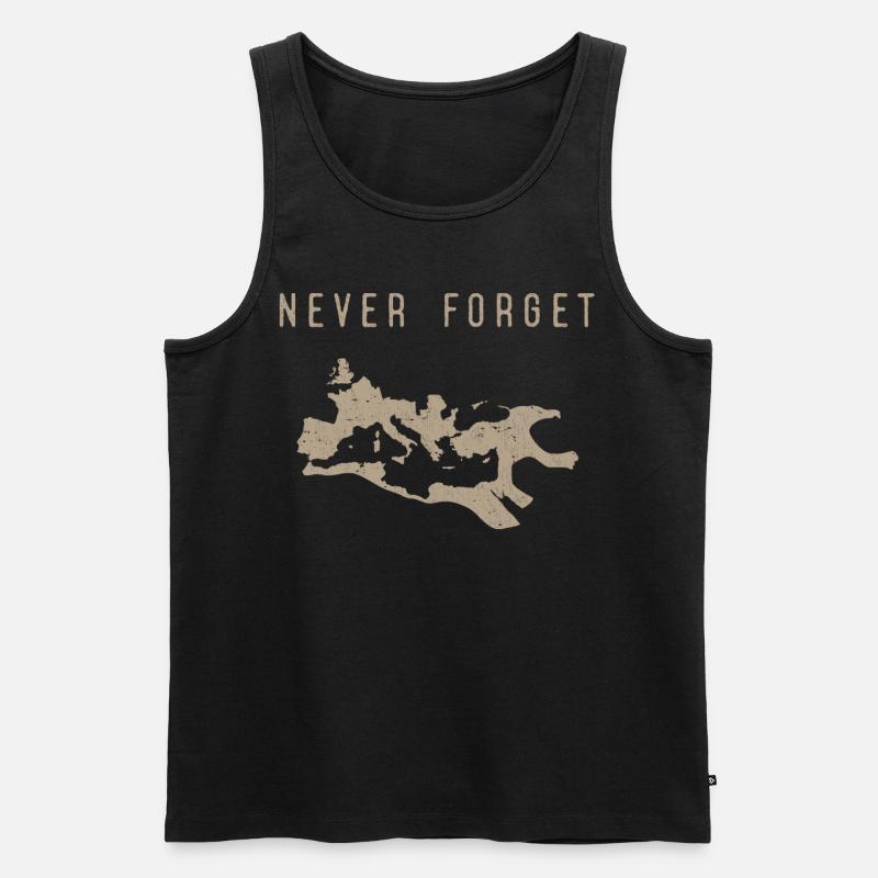 Römisches Reich, Antike Römer, Caesar - Männer Premium Bio Tank Top - Schwarz