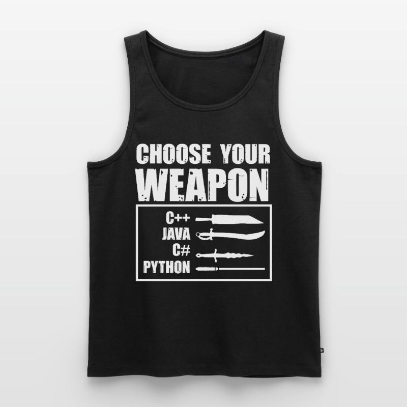 Python-Programmierung, Programmierer, Coder Männer Premium Bio Tank Top