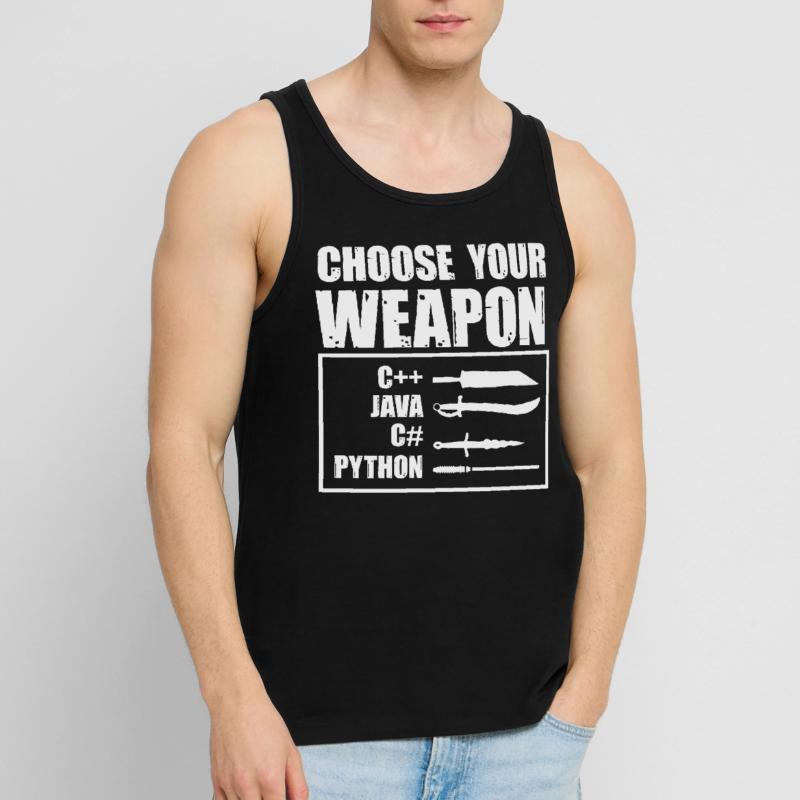 Python-Programmierung, Programmierer, Coder Männer Premium Bio Tank Top