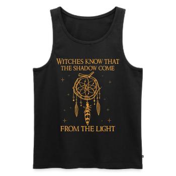 Witch woman, witchcraft, Wicca - Men's Premium Organic Tank Top - black - Front - AI Model Male 178 light (178cm)