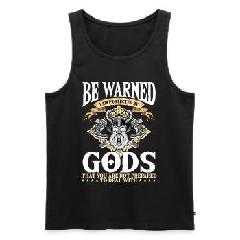 Wikinger Wikinger Nordmythologie - NORSE - Männer Premium Bio Tank Top - Schwarz - Vorne - AI Model Male 178 light (178cm)