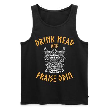 Wikinger Wikinger Nordmythologie - NORSE - Männer Premium Bio Tank Top - Schwarz - Vorne - AI Model Male 178 light (178cm)
