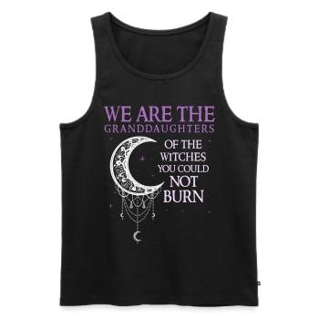 We are the granddaughters of the witches - Men's Premium Organic Tank Top - black - Front - Michal (187cm)