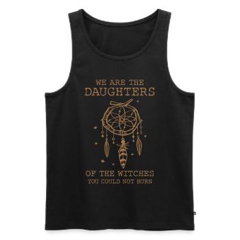We are the granddaughters of the witches - Men's Premium Organic Tank Top - black - Front - Michal (187cm)