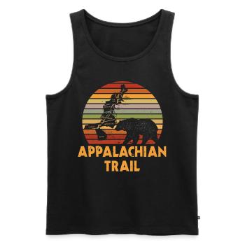 Thru Hikers, Appalachian Trail - US Trail - Men's Premium Organic Tank Top - black - Front - Michal (187cm)