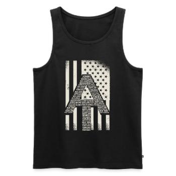 Appalachian Trail Durch Wanderer, US Nationalpark - Männer Premium Bio Tank Top - Schwarz - Vorne - Michal (187cm)