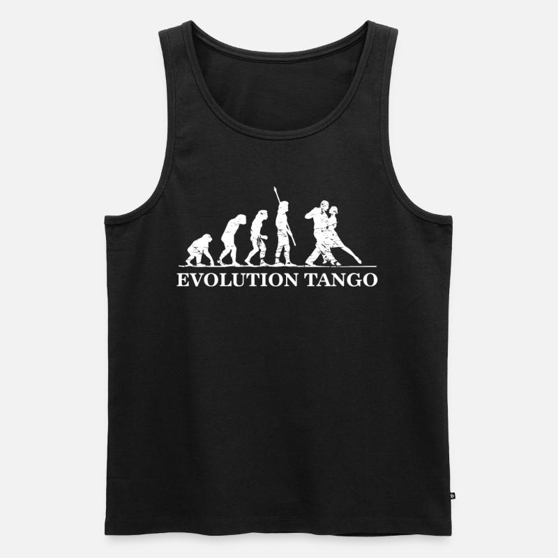 Evolution du Tango, Tango Dancer - Débardeur bio Premium Homme - noir