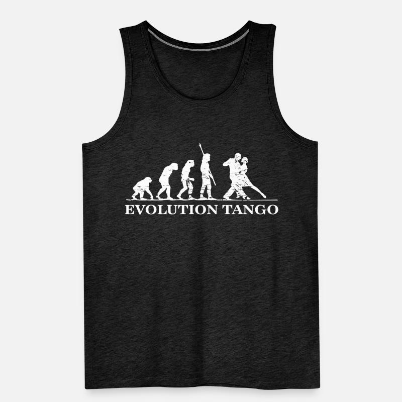 Evolution of Tango, Tango Dancer Men's Premium Organic Tank Top