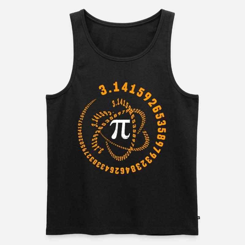 PI, Matematica, Insegnante di Matematica, Studente di Matematica - Canottiera ecologica premium da uomo - nero