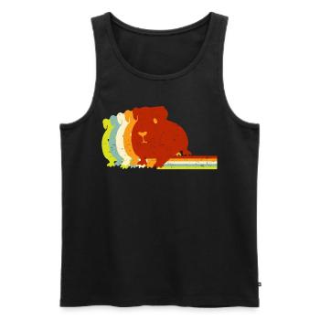 Guinea pig, guinea pig - Men's Premium Organic Tank Top - black - Front - AI Model Male 178 light (178cm)