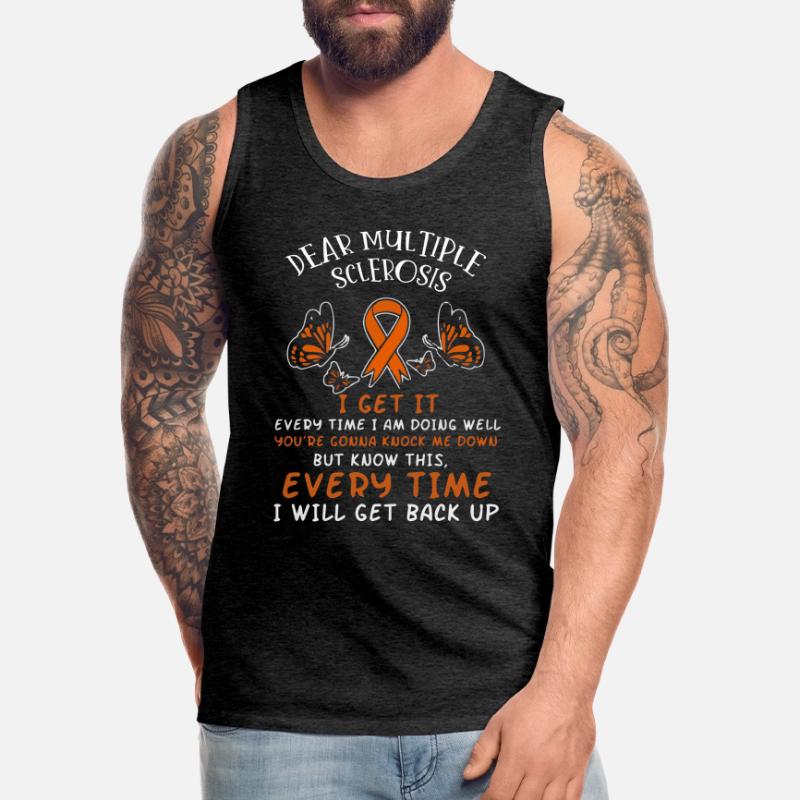 Multiple sclerosis sensitization. Men's Premium Organic Tank Top